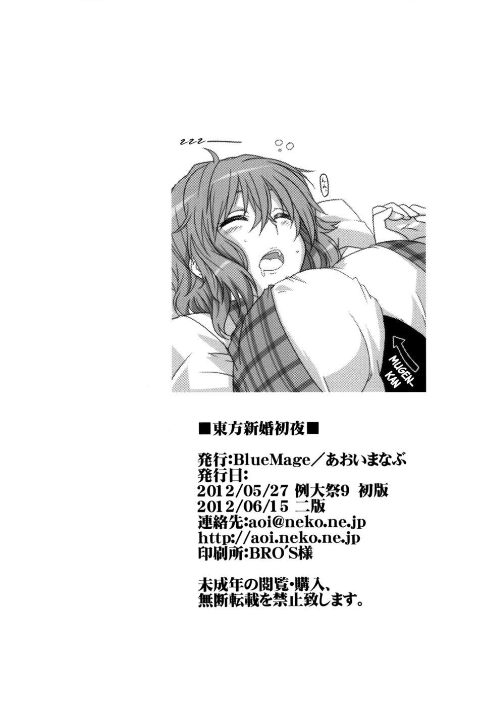 Hentai Manga Comic-Touhou Newlyweds' First Night-Read-17